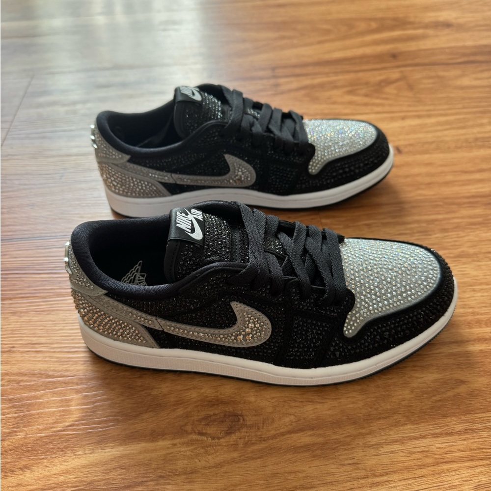 Swarovski Black and Silver Women's Sneakers